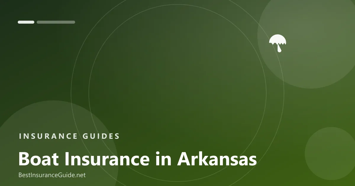 Boat insurance in Arkansas banner