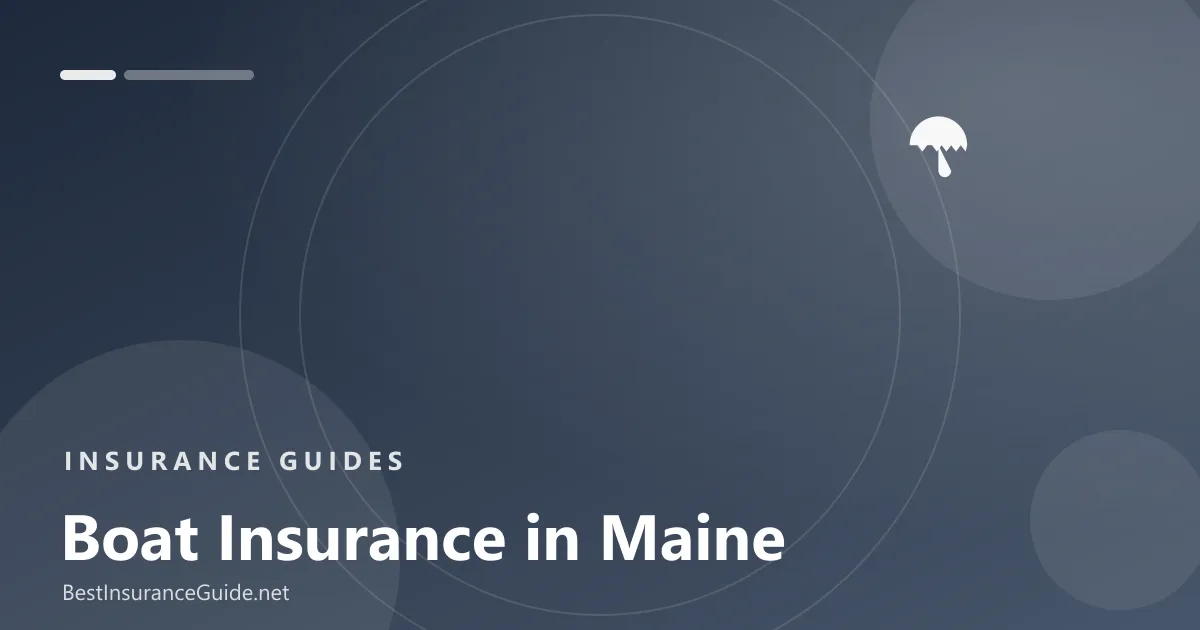 Boat insurance in Maine banner