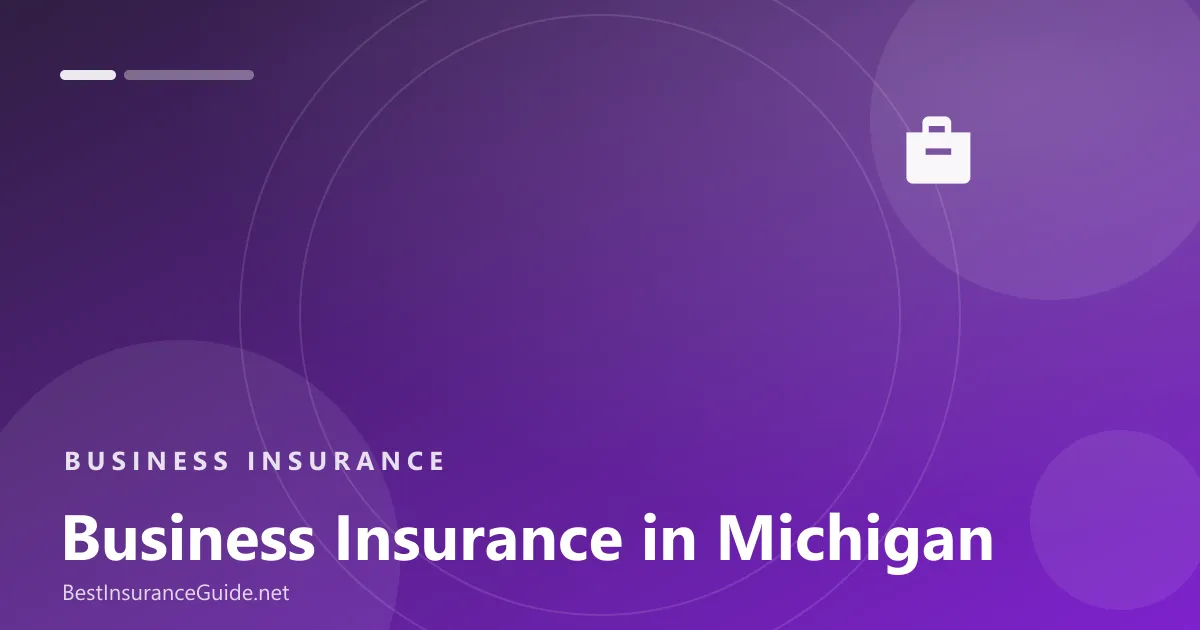 Business insurance in Michigan banner