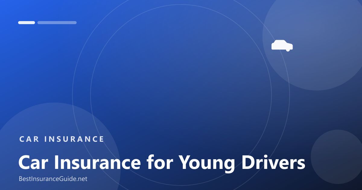 Car insurance for young drivers banner