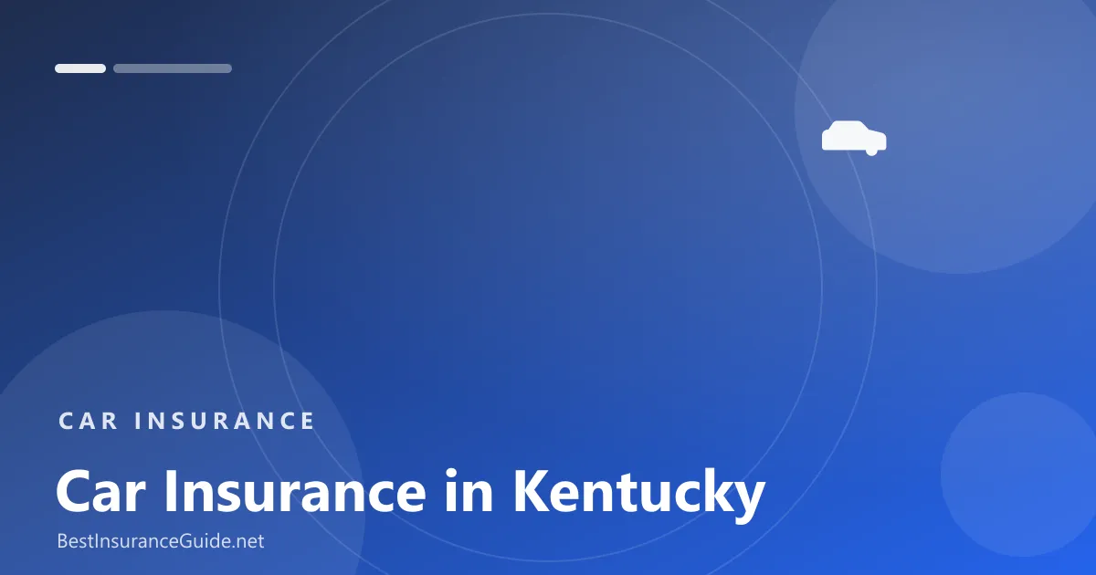 Car insurance in Kentucky banner