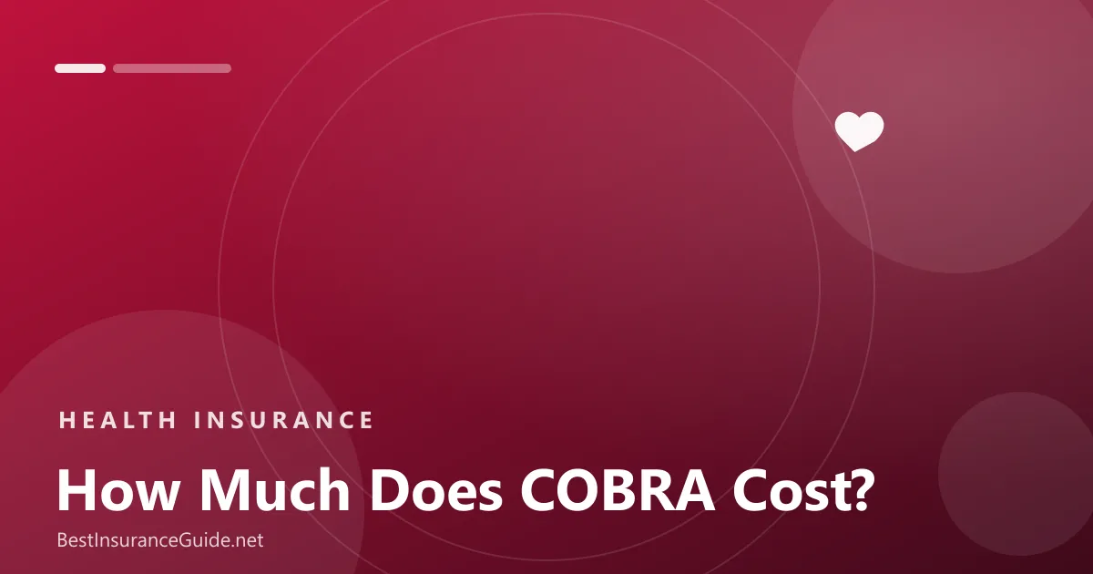 How much does COBRA insurance cost banner