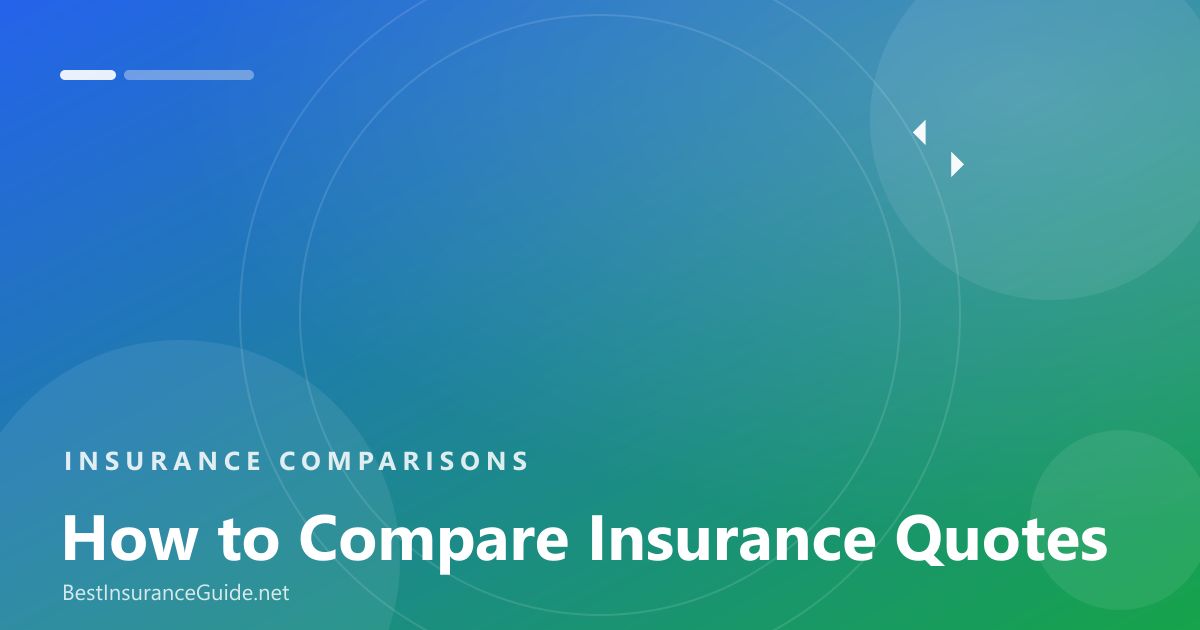 Comparing insurance quotes banner