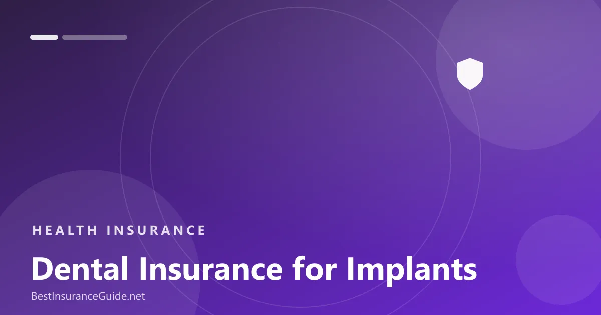 Best dental insurance for implants banner