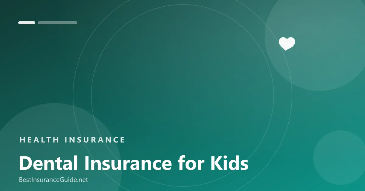 Dental insurance for kids banner