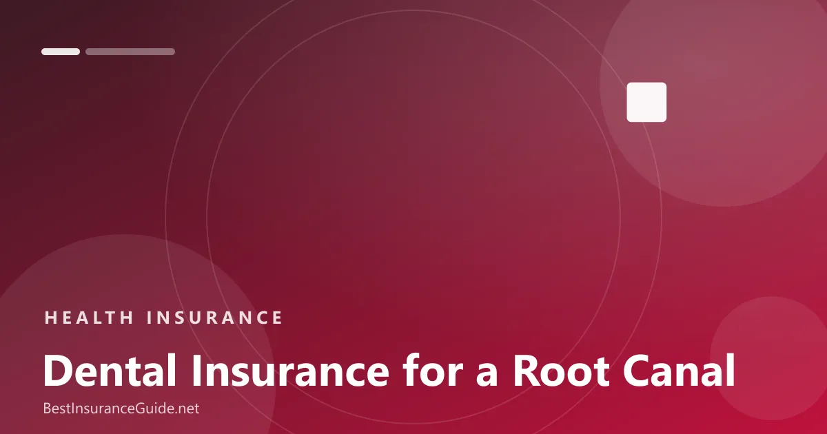 Dental insurance for root canal banner