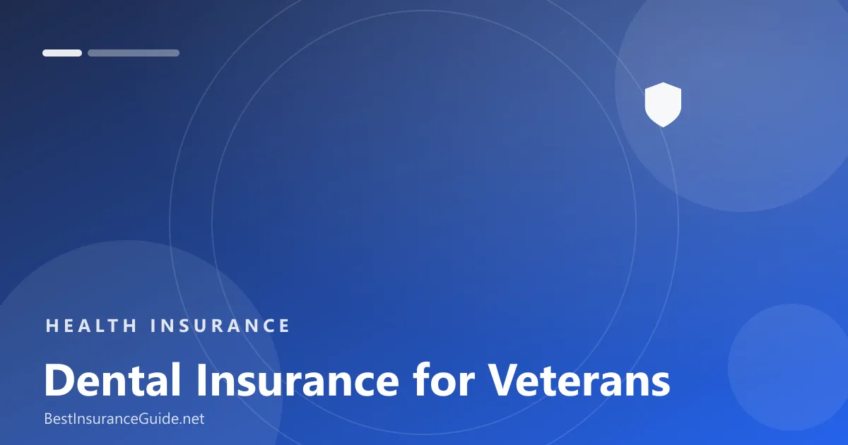 Dental insurance for veterans banner