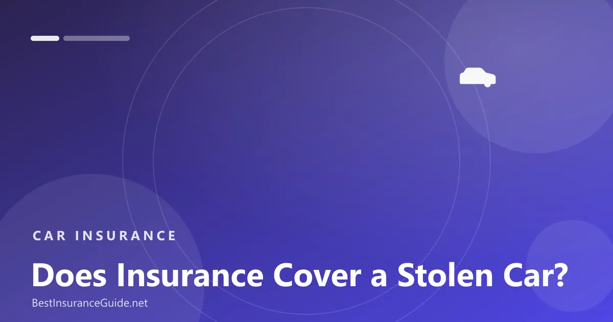 Does insurance cover a stolen car banner