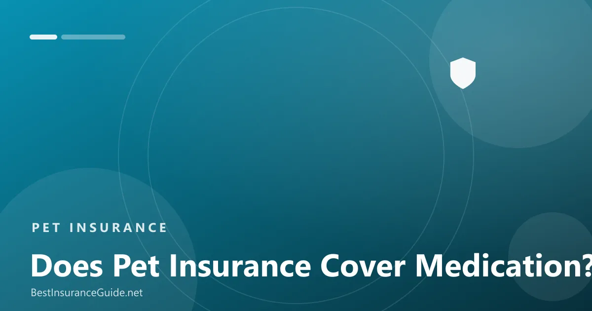 Does pet insurance cover medication banner