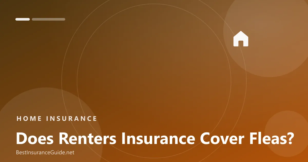Does renters insurance cover fleas banner