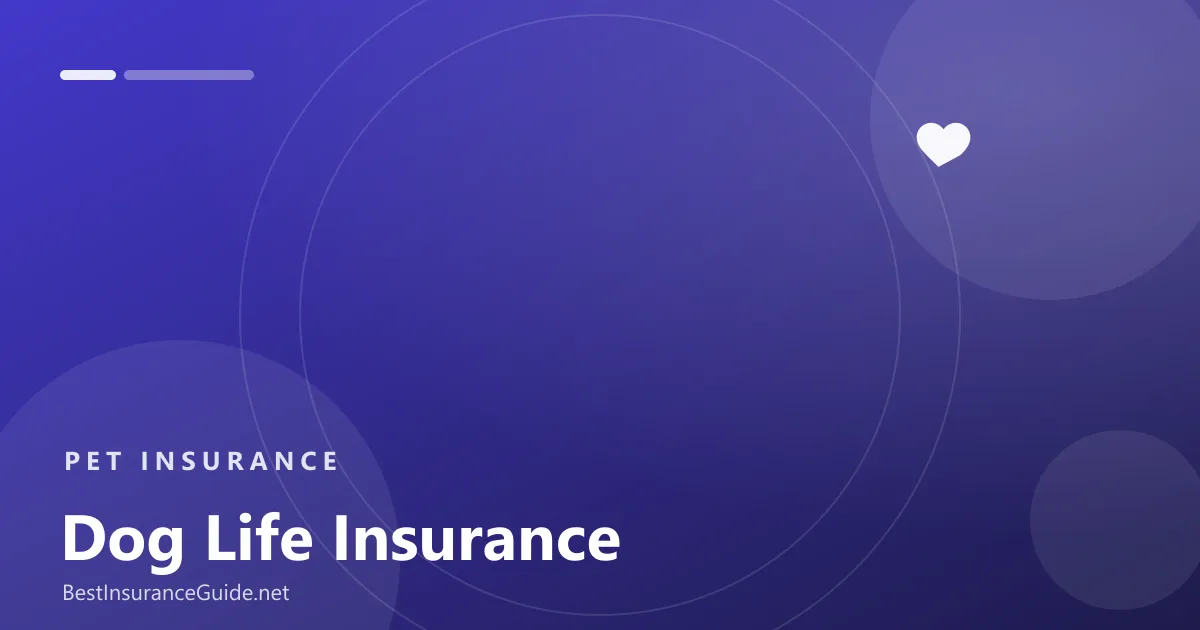 Dog life insurance banner