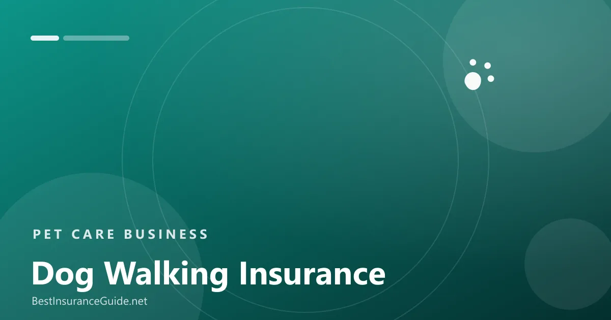 Dog walking insurance banner