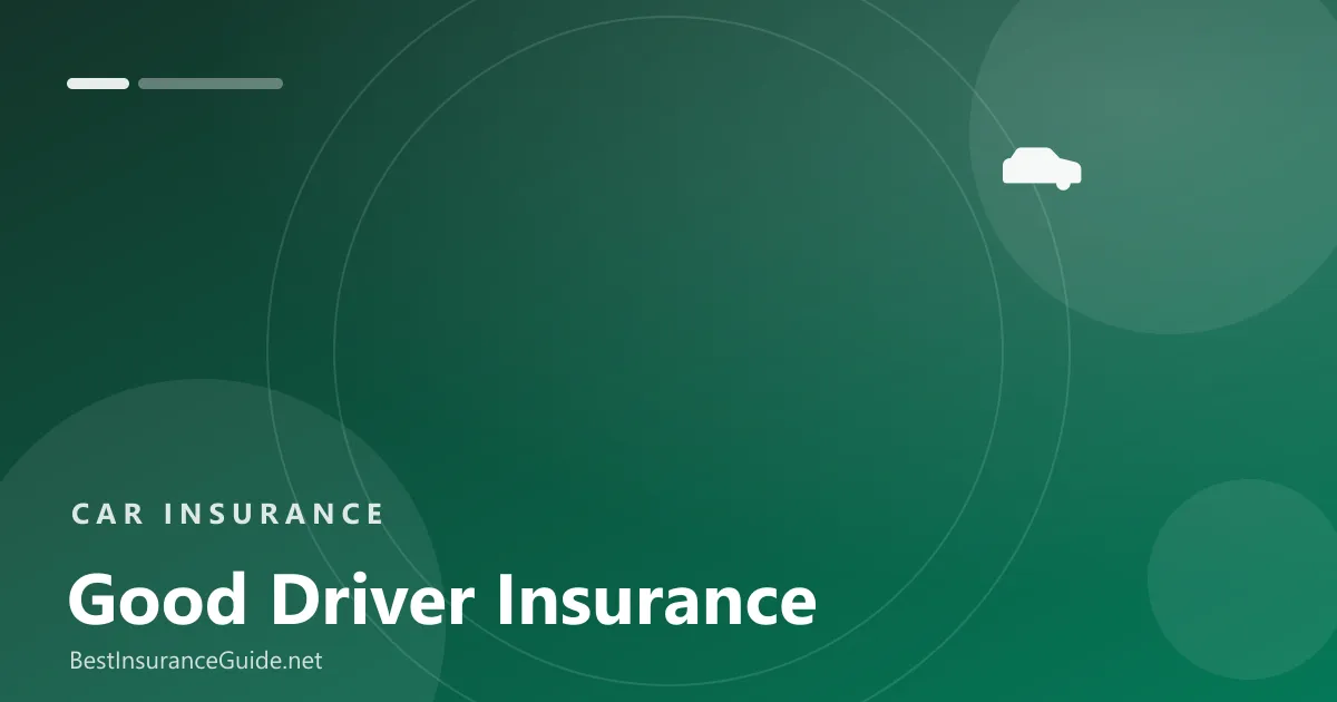 Good driver insurance discounts banner