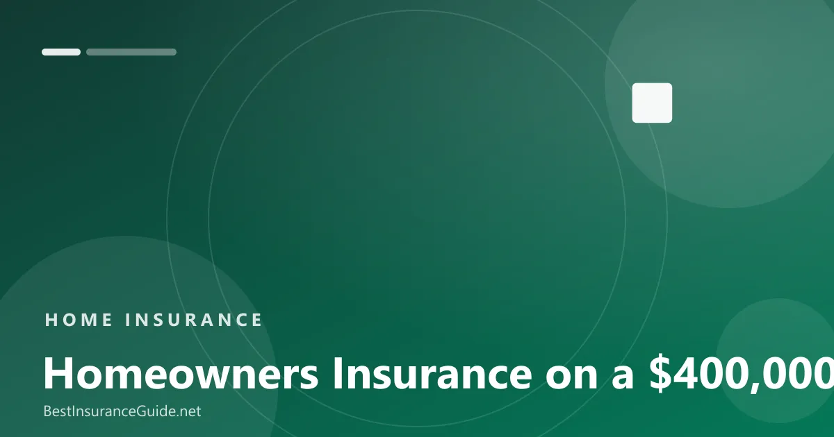 Homeowners insurance cost on a $400,000 house banner