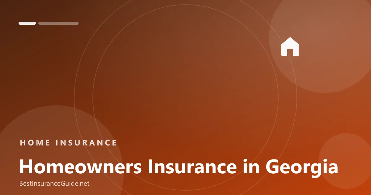 Homeowners insurance in Georgia banner
