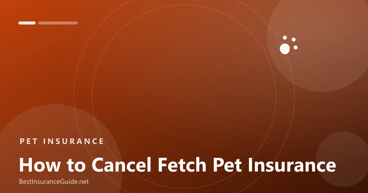 How to cancel Fetch pet insurance banner