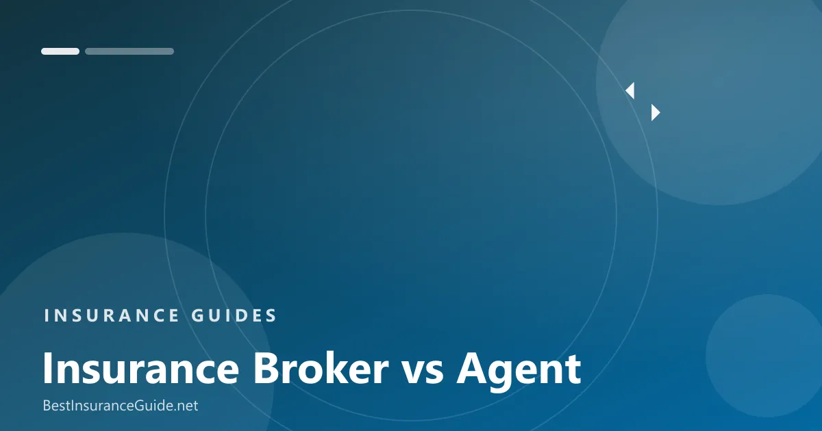 Insurance broker versus agent banner
