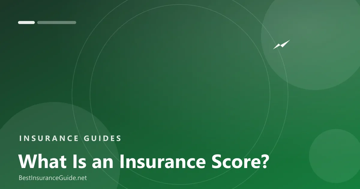 Insurance score explained banner