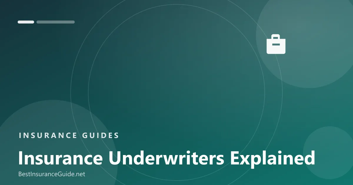 Insurance underwriter explained banner