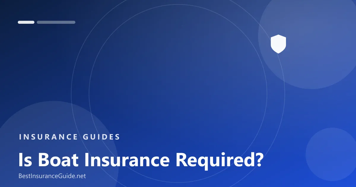 Is boat insurance required banner