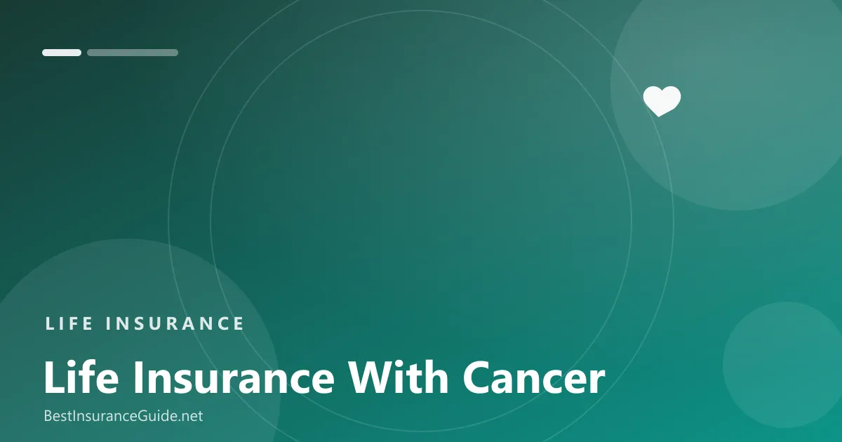 Life insurance with cancer banner