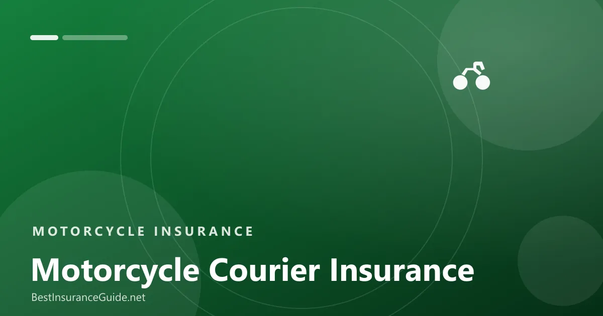 Motorcycle courier insurance guide banner
