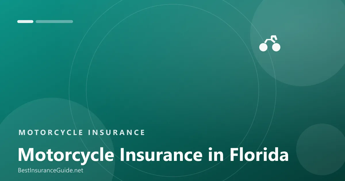 Motorcycle insurance in Florida banner