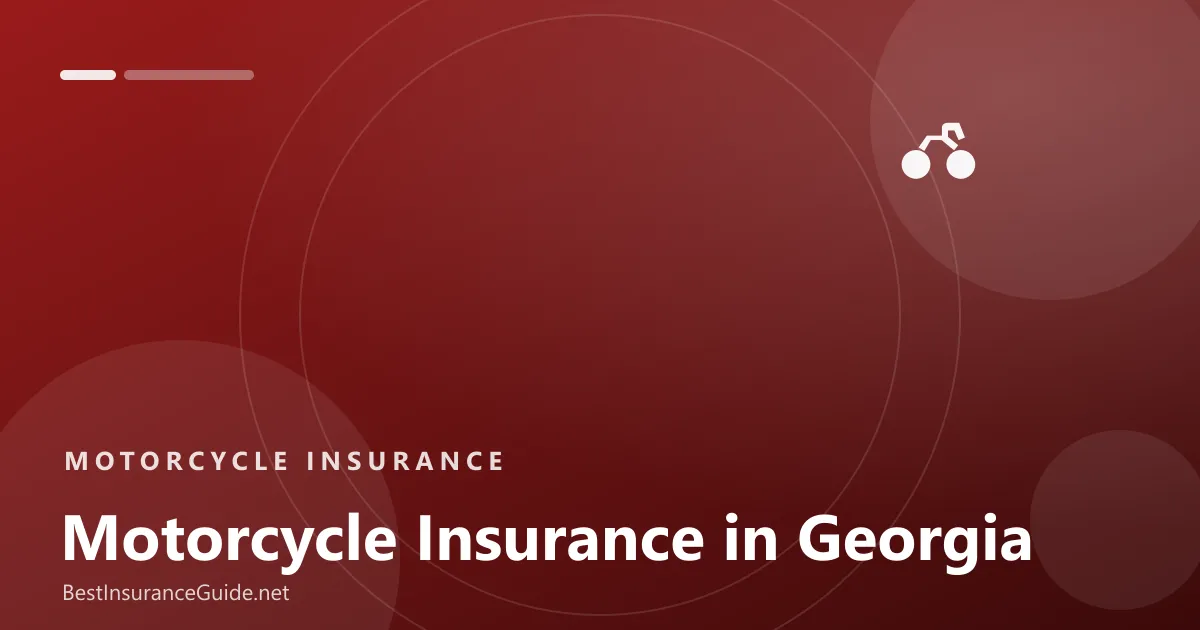 Motorcycle insurance in Georgia banner