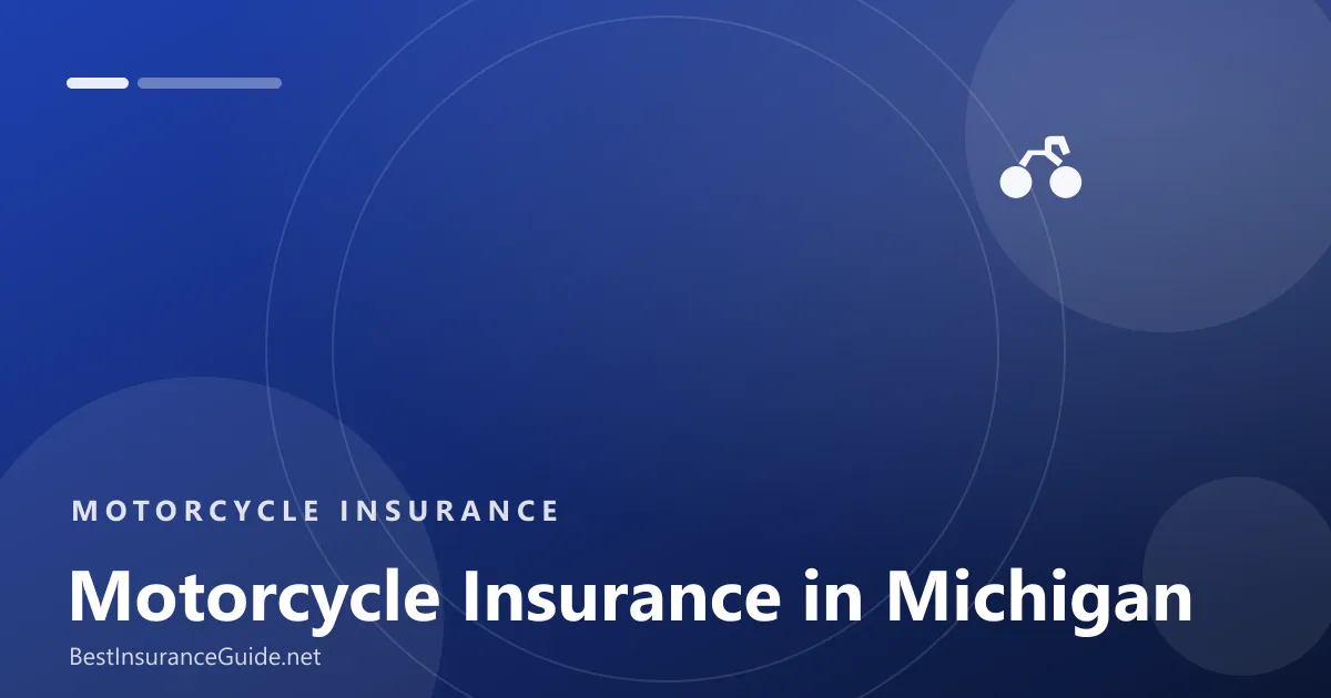 Motorcycle insurance in Michigan banner
