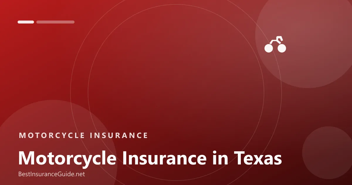 Motorcycle insurance in Texas banner