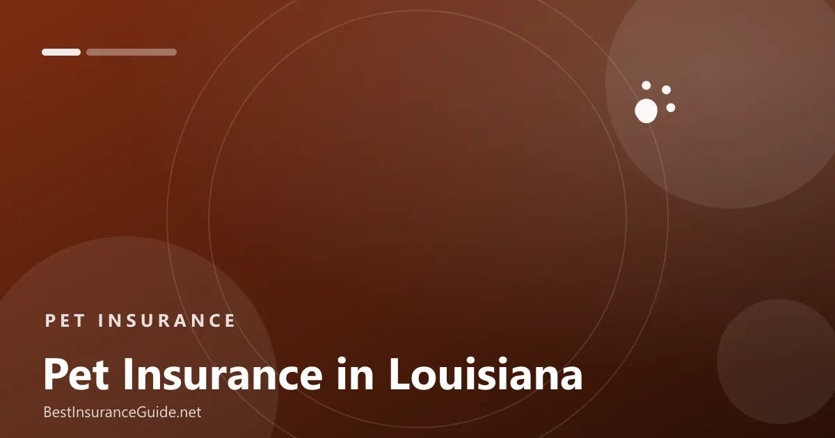 Pet insurance in Louisiana banner