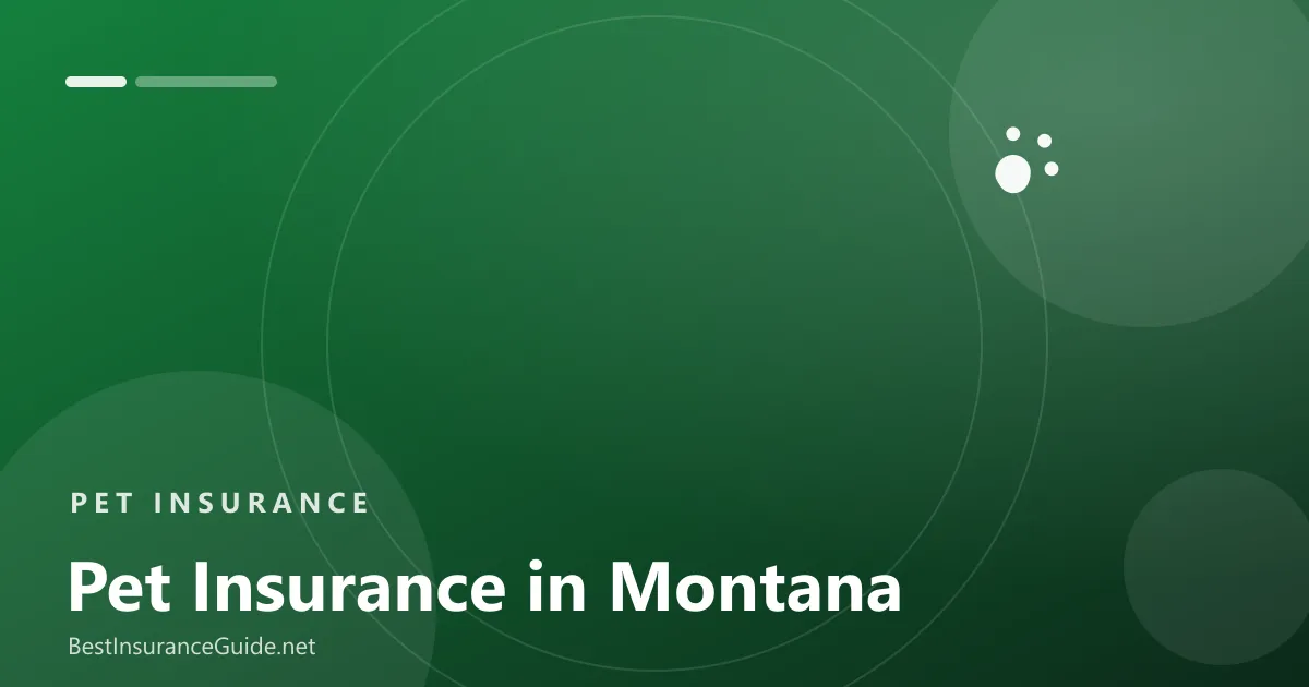 Pet insurance in Montana banner