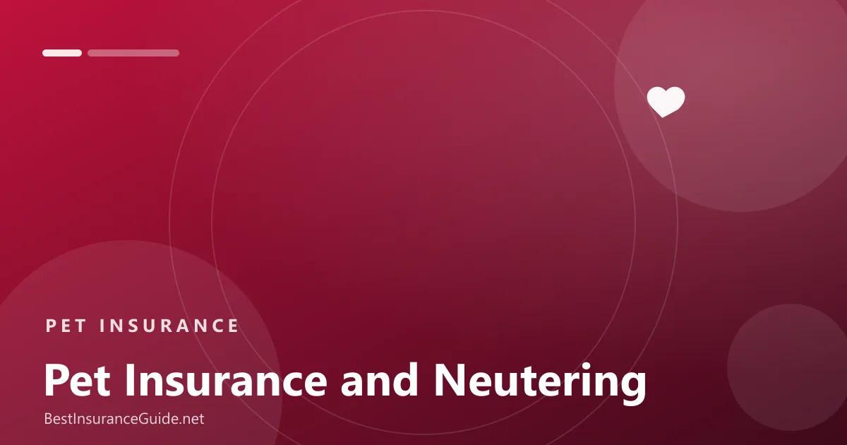 Pet insurance that covers neutering banner