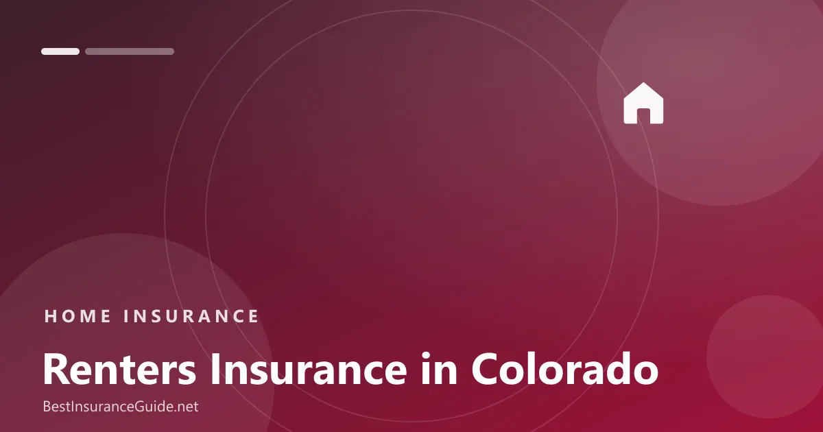 Renters insurance in Colorado banner