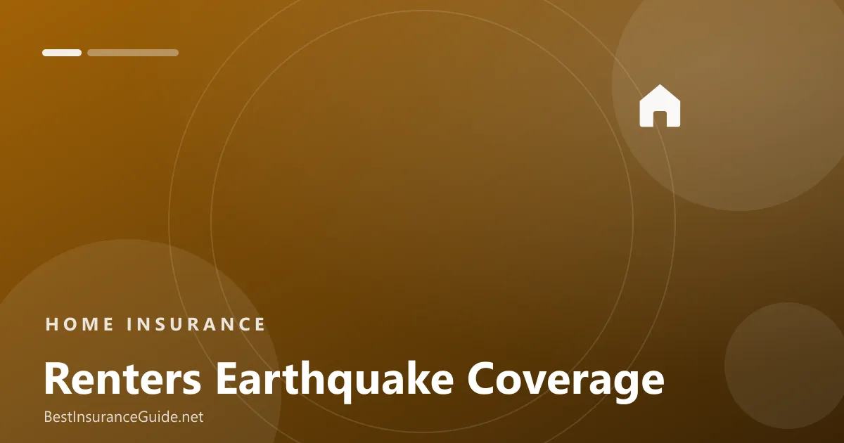 Renters insurance earthquake coverage banner