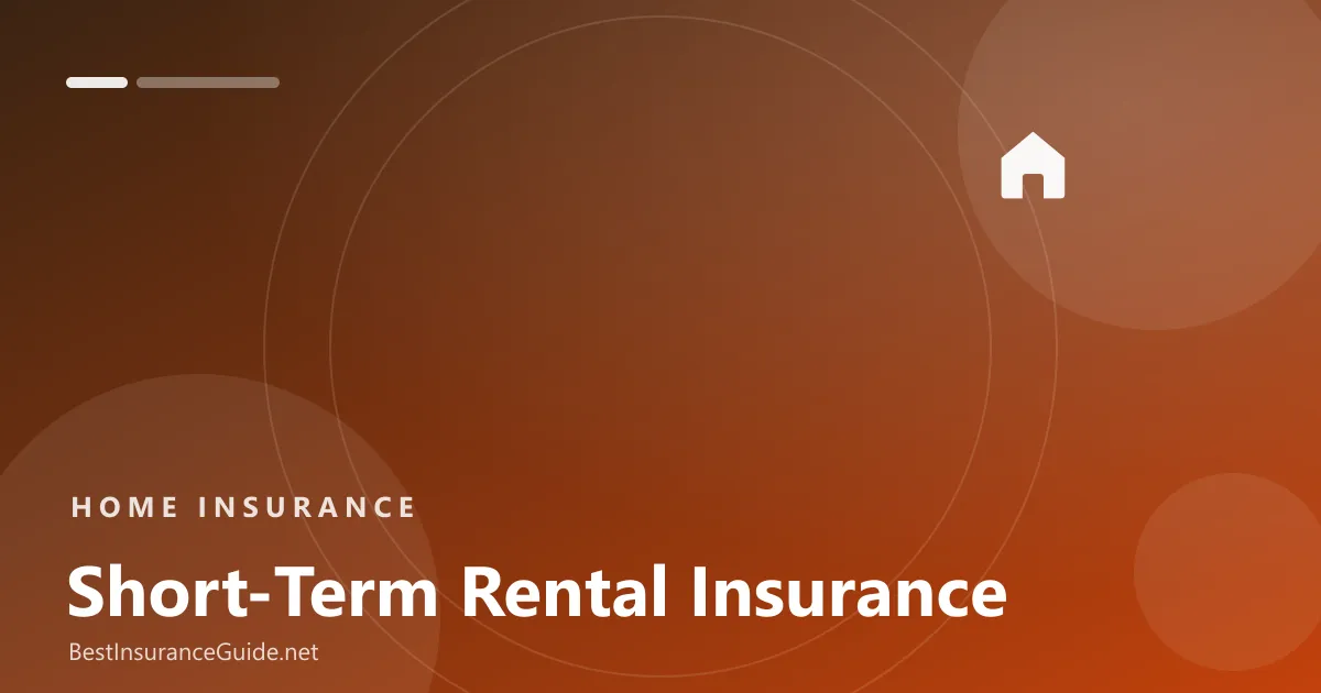 Short-term rental insurance banner