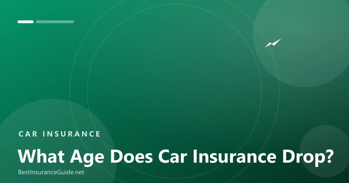 What age does car insurance go down banner